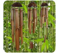 Windspiel Klang-Spiel Bambous Bois Déco Mobile Sifflets 6 3 Set Feng Shui