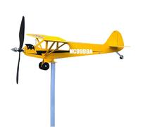 Windspinner - Plug -in Vane 3D Art Style Metal Spinndekor | Drapeau météo de l'avion, cinétique, Artisanat, Accessoires de fête, Carillon éolien, décoration de Jardin pour fenêtres, vé