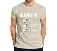 Windstärke Norddeutsch Schietwetter Schafe Plattdeutsch Proverbe T-shirt homme, nature, XXL
