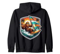 Windsurf Sasquatch Big Foot Wind Surfer Big-Foot Shaka Sweat à Capuche