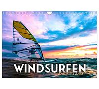 Windsurfen - Wellen und Wind (Wandkalender 2026 DIN A4 quer), CALVENDO Monatskalender: Mehr Wind als Welle.