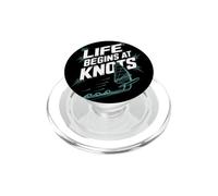 Windsurfing Life Begins At 20 Knots Motivation Windsurf PopSockets PopGrip pour MagSafe