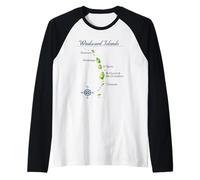 Windward Islands Carte Sainte-Lucie Grenade Manche Raglan
