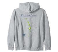 Windward Islands Carte Sainte-Lucie Grenade Sweat à Capuche