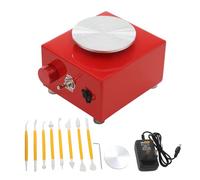 WindWilder Mini disque de poterie électrique 24 W 2000 tr/min Vitesse réglable Mini machine à roue en céramique pour machine de moulage de processus de bricolage et artisanat en céramique 13 x 15 x