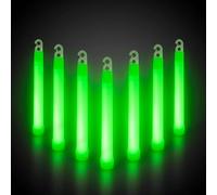 Windy City Novelties - Lot de 25 bâtons fluorescents de qualité supérieure de 15,2 cm (vert)