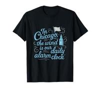 Windy City Réveil Drapeau de Chicago Local Pride T-Shirt