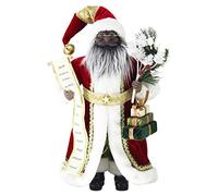 Windy Hill Collection 416030A Figurine de Père Noël Ethnique Noir avec liste de Noms Debout de 40,6 cm