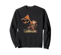Windy Kite Flying Season avec Un Look Cool de Singe Japonais Sweatshirt