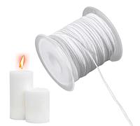 windyday Bougie 1 Rouleau 61M Bougie Mèches, Mèche Bougie, Mèche À Bougie, Mèche Bougie Naturelle Coton, Bougie pour Faire des Bougies, Mèche Bougie en Coton Tressé