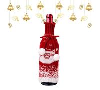 Wine Bottle Clothes - Santa Claus Design, Snowman Holiday Cover, Décorative Elastic Sweater, Festive Bottle Wrap, Reusable Christmas Wine Decoration | Home Hotel Restaurant Bar Party Holiday Celebati