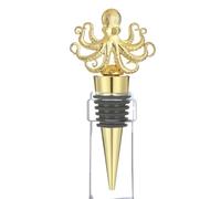 Wine Bottle Stopper - Metal Octopus Seal, Reusable Airtight Accessory