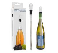 Wine Chiller - Red For Bottle | Chilling Stick With Stopper And Pourer, Stainless Steel Cooling Wand Lovers