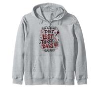 Wine Diet Lost Three Days Wine Lover Fan Sweat à Capuche