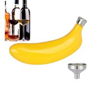 Wine Flask 5oz Banana Shape Stainless Steel Wine Bottle with Funnel