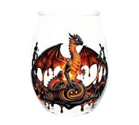 Wine Glass | 400ml Halloween Stemless Glassware with 2d Printed Dragon