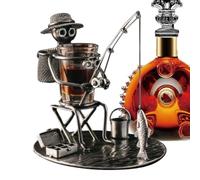 Wine Glass Stand,Metal Funny Fishermen - Wine Cup Holder Small Stand,for Home Kitchen Apartment Office Restaurant Bar Accessories Farmhouse Party Holiday