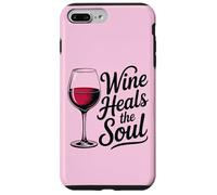 Wine Heals the Soul Verre à vin vintage Coque pour iPhone 7 Plus/8 Plus