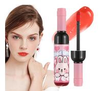 Wine Lip Stain, Lips Gloss, 20g Wine Liquid Lipgloss Matte Finish Long Lasting Waterproof Color, Hydrating Makeup Tint for Women Girls Everyday Look Use