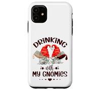 Wine Lover Gnomes - Drinking with My Gnomies - Funny GNOME Coque pour iPhone 11