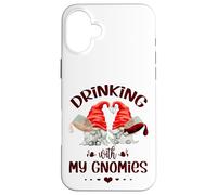 Wine Lover Gnomes - Drinking with My Gnomies - Funny GNOME Coque pour iPhone 16 Plus