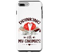 Wine Lover Gnomes - Drinking with My Gnomies - Funny GNOME Coque pour iPhone 7 Plus/8 Plus