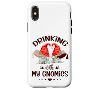 Wine Lover Gnomes - Drinking with My Gnomies - Funny GNOME Coque pour iPhone X/XS