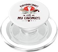 Wine Lover Gnomes - Drinking with My Gnomies - Funny GNOME PopSockets PopGrip pour MagSafe