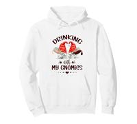 Wine Lover Gnomes - Drinking with My Gnomies - Funny GNOME Sweat à Capuche