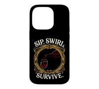 Wine Lover Sip Swirl Survive Funny Red Wine Tasting Coque pour iPhone 14 Pro