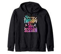 Wine Lovers Group Therapy in Session Funny Group Drinking Sweat à Capuche