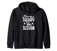 Wine Lovers Group Therapy in Session Funny Group Drinking Sweat à Capuche