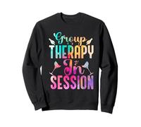 Wine Lovers Group Therapy in Session Funny Group Drinking Sweatshirt
