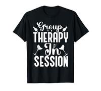 Wine Lovers Group Therapy in Session Funny Group Drinking T-Shirt