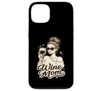 Wine Mom Lunettes de Soleil en Verre de dégustation de vin en liège Coque pour iPhone 13