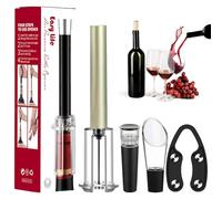 Wine Opener Air Pump,Ensemble 4-En-1 Wino on the Go Set, Ensemble Pneumatique De Tire-Bouchon 4 Pièces,Ouvre-Bouteille à Pression D'air Pour Bouteilles Pour Maison, Restaurant (champagne)