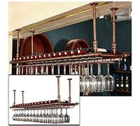Wine Rack Red Wine Cups Holder Ceiling Wine Shelf Hanging Wine Glass Holder Vintage Wine Bottle Holder Rustic Wall Mounted Wine Holder Stemware Goblets Holder Decoration Display Stand Black/