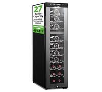 Wine Refrigerator Cellar, 27 Bottle Storage and 83.9 Liters Internal Capacity, Single Zone Chiller with Digital Touch Button Control, Placement for Standing Bottles and Air Tight Seal