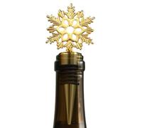 Wine Saver - Flocon De Neige De Noël Réutilisable | Bouchon De Bouteille Portatif De Scelleur De Vin En Métal Pour Le Bureau À Domicile Restaurant Camping Bar Accessoires Fête Vacances Nouvel An