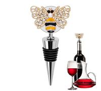 Wine Stoppers - 1 Pcs Reusable Winee Bottle Stoppers Sealer | Wine Bottle Sealer | Decorative Alloy Wines Plug Saver For Red Alchoal Bottles | Airtight Wines Preserver For Home Bar Kitchen