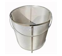 wine strainer, Panier passoire en acier inoxydable 30 x 30 cm, maille 50-300 microns, for brassage de bière, vin, maison, accessoires de bar, avec poignée ,for beer filter(OD. 30cm 50mesh)