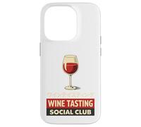 Wine Tasting Social Club Verre à vin esthétique Japonaise Coque pour iPhone 14 Pro