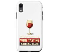 Wine Tasting Social Club Verre à vin esthétique Japonaise Coque pour iPhone XR