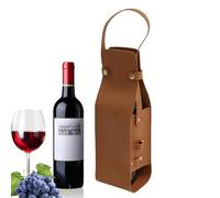 Wine Tote Bag, Leather Wine Holder, Wine Carrying Case, Pu Leather Wine Carrier, Wine Travel Bag, Bottle Carrying Pouch, Liquor Bottle Carrier, Wine Bottle Holder, Travel Wine Tote, Portable Wine Case