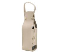 Wine Tote - Carrier en cuir, support de bouteille | étui de transport d'alcool de voyage, sac organisateur de boissons portables, sac à boisson élégant pour un événement de pique-nique, beige