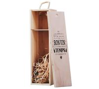 Winebox® | Coffret à Vin Gravé | Bois de Patong Robuste | Fermeture Sécurisée et Poignée Ergonomique | Caisse Élégante et Durable | Idée Cadeau pour Amateurs de Vin | OriginalCorner®