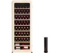WINECOOLER RETRO - Refroidisseur À Vin Électrique De Style Rétro Pour 12, 45 Ou 76 Bouteilles Blanc Cassé