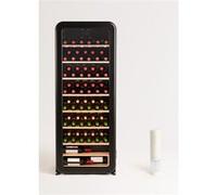 WINECOOLER RETRO - Refroidisseur à vin électrique de style rétro pour 12, 45 ou 76 bouteilles - Noir Noir G