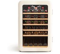WINECOOLER RETRO - Cave à vin électrique de style rétro de différentes capacités : 12, 24, 45 ou 76 bouteilles. - Blanc cassé Beige G