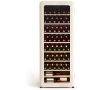 WINECOOLER RETRO - Refroidisseur à vin électrique de style rétro pour 12, 45 ou 76 bouteilles - Blanc cassé Beige G